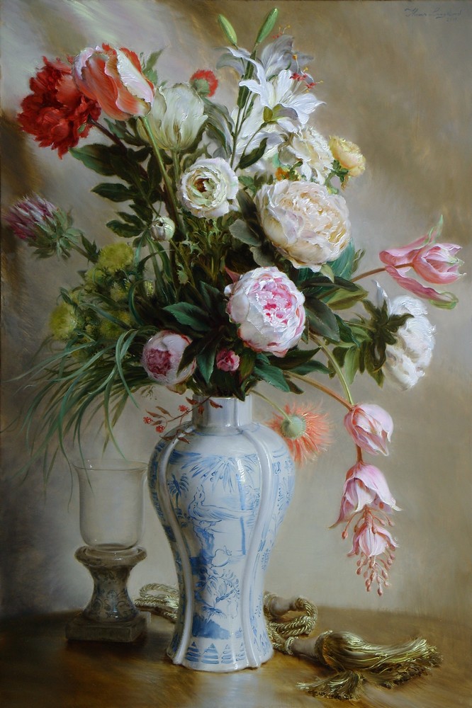 Flowers in Chinese Vase